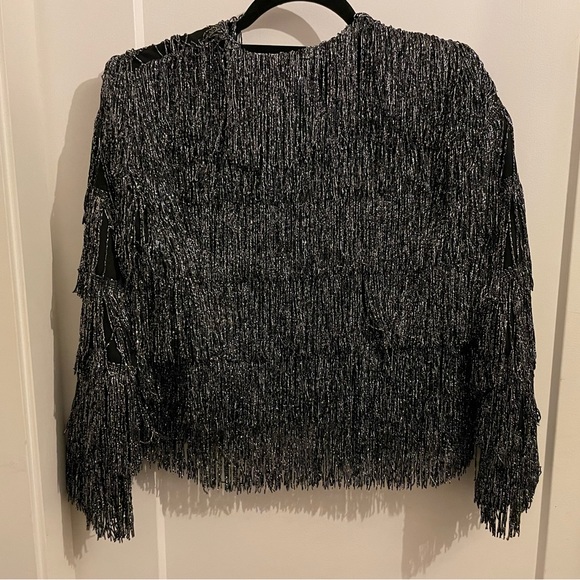 Fringe silver jacket! Gorgeous movement. Vintage vibes - Picture 4 of 4